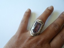 bague en argent massif, haute
