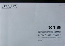 1974 FIAT X 1 /9 CATALOGUE DE