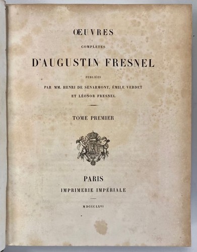 Fresnel augustin - fresnel.,