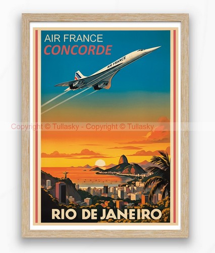 Affiche vintage air france - vintage,