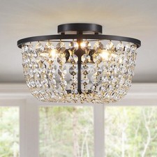 lustre en cristal plafonnier
