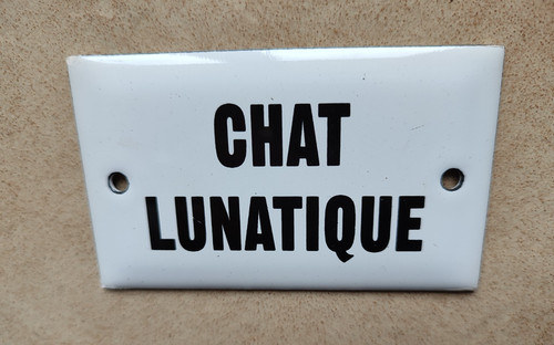 Plaque porte émaillée - porte,