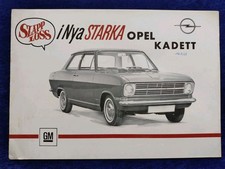 Opel Kadett B Sedan Coupe Caravan Brochure 1967/1968 Swedish