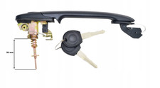 pour VW POLO III (94-99) 1x POIGNEE DE PORTE EXTÉRIEURE AVANT GAUCHE DROITE 56mm