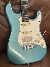 2020 Schecter USA Nick Johnston Aged Nitro Metallic Teal - w/case & accessories