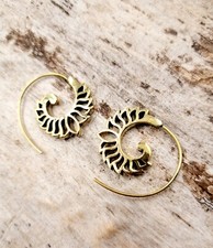 Boucles d'oreilles spirale en