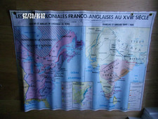 carte scolaire ancienne murale