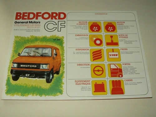 Prospectus camion bedford - camion, cf