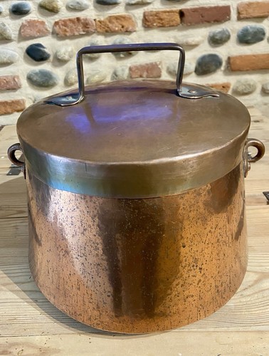 Ancien grand chaudron marmite - chaudron,