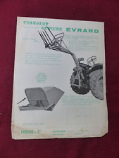 farm leaflet: EVRARD rear loader