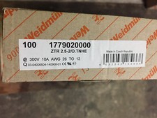 Bloc de jonction de protection 1779020000, ZTR 2.5-2/O Weidmüller 100 pièces CK@