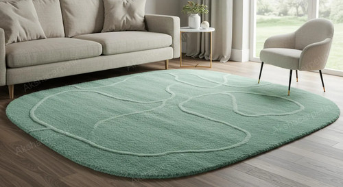 Tapis laine touffeté la - laine, à