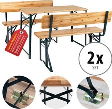 2x Salon de Jardin Bois