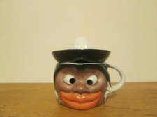 RARE PRESSE CITRON CERAMIQUE GROTESQUE ART DECO 1925 1930 NUBIEN BANANIA ZOUZOU