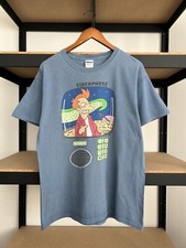 Vintage 2008 Futurama Fry Videophone Cartoon T-shirt Sz M