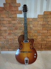 Jazz Guitar Vintage Electric Acoustic Guitar France 6 String Rare Bernard Mael