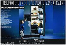 1991 ADVERTISING ADVERTISEMENT 105 WHIRLPOOL AMERICAN TURBOCOLD FRIDGE (2d)