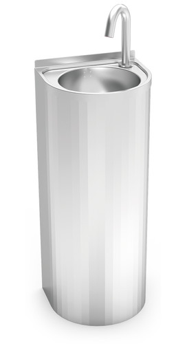 Lave mains inox sur - pied, à