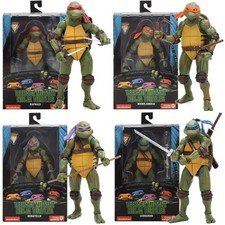Lot 4 Figurines Tortues Ninja TMNT Michelangelo Raphael Donatello Leo