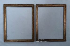 Paire de cadres dorés, cadres