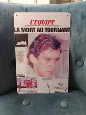 Plaque métal formule 1 Ayrton