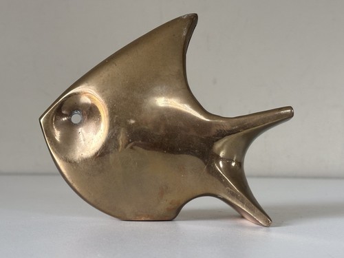 Cendrier bronze poisson design - cendrier,