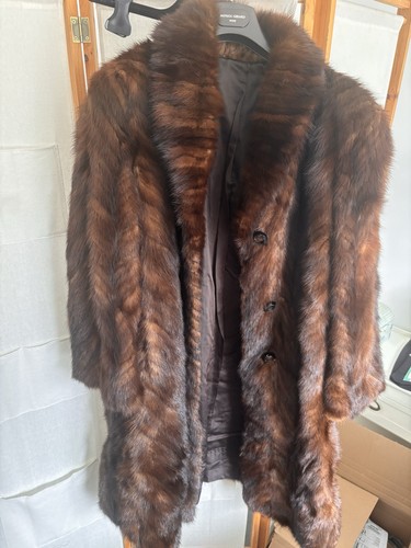 Manteau long véritable - , vison