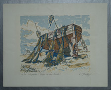 Sérigraphie "Barque du vieux