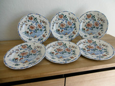 SIX ASSIETTES PLATES FAIENCE