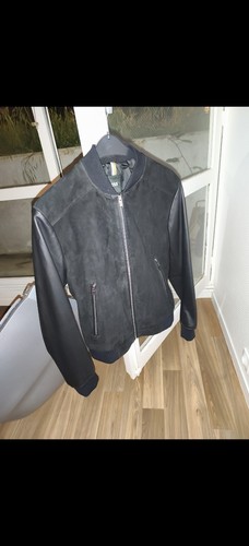 Veste cuir hugo boss - en,