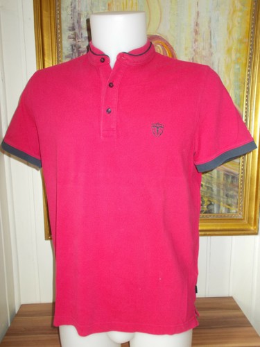 Polo rose fuschia manche