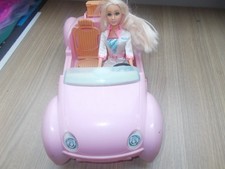 voiture barbie avec poupée