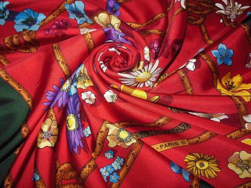 Hermès foulard fleurs - foulard,