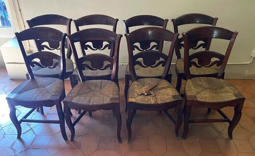 Ensemble anciennes chaises - d'anciennes,