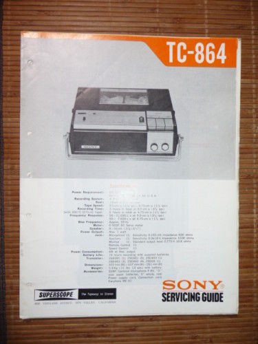 Manuel service pour sony - manuel,