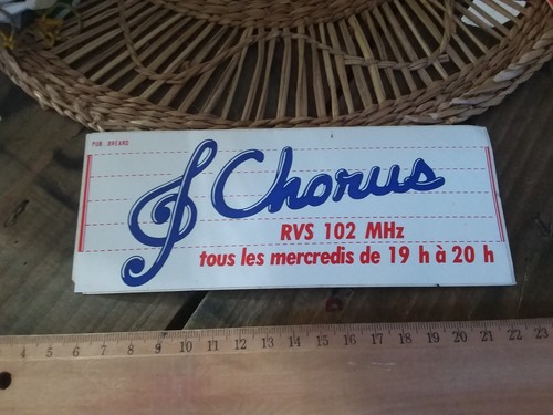 Ancien autocollant radio - , fm