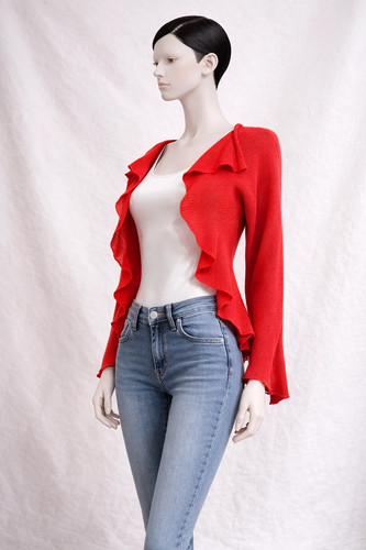 Cardigan cachemire rouge - cardigan,