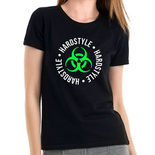 Hardstyle Biohazard Réacteur Toxique Club Hard Trance Hardcore Femme T-Shirt