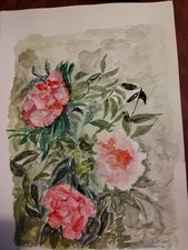 Aquarelles Paysages  Fleurs Et