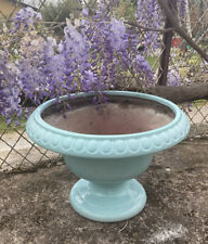 Grand Vase Médicis Céramique Émaillée bleu vert deco jardin exterieur