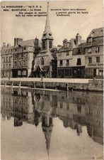 Old postcard Honfleur La Musee, marble plates FRANCE (1286053)