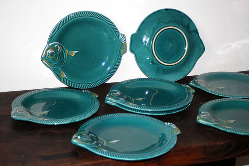 Assiettes poisson - à,