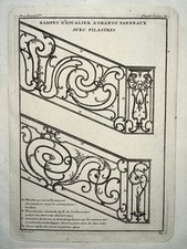 RAMPE Escalier Pilastres