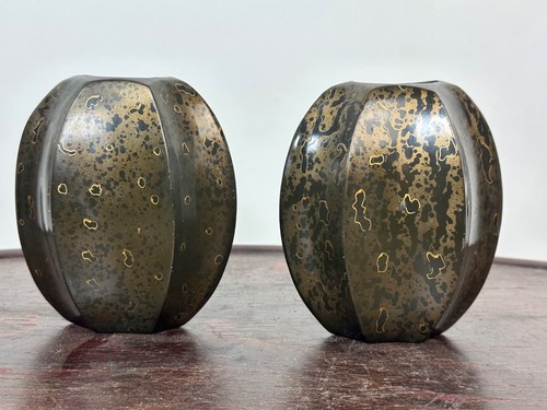 Paire petits vases - paire, méplats