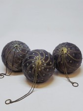 Set De 3 Anciennes Boules En