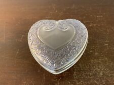 Lalique Crystal Heart Jewelry Box