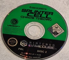 SPLINTER CELL CHAOS THEORY NINTENDO GAME CUBE GAMECUBE CD2
