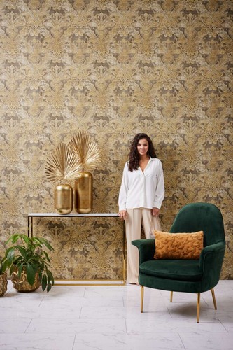 Papier peint baroque avec - papier,