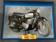 CARTE FICHE MOTO PEUGEOT 176