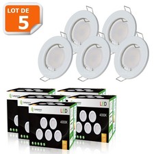 Lot de 5 Spot Led Encastrable